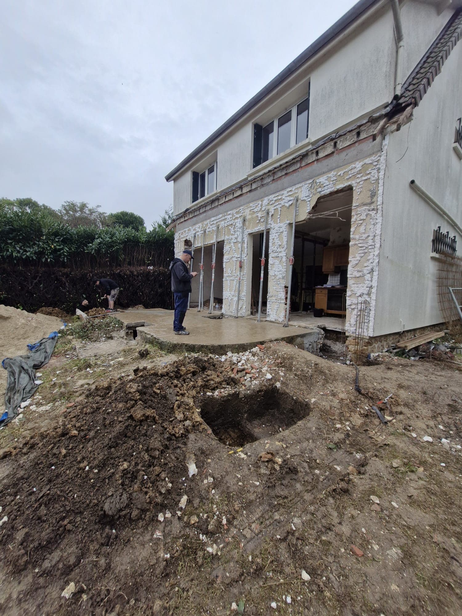Création d'une extension pour une maison individuelle — vue 1