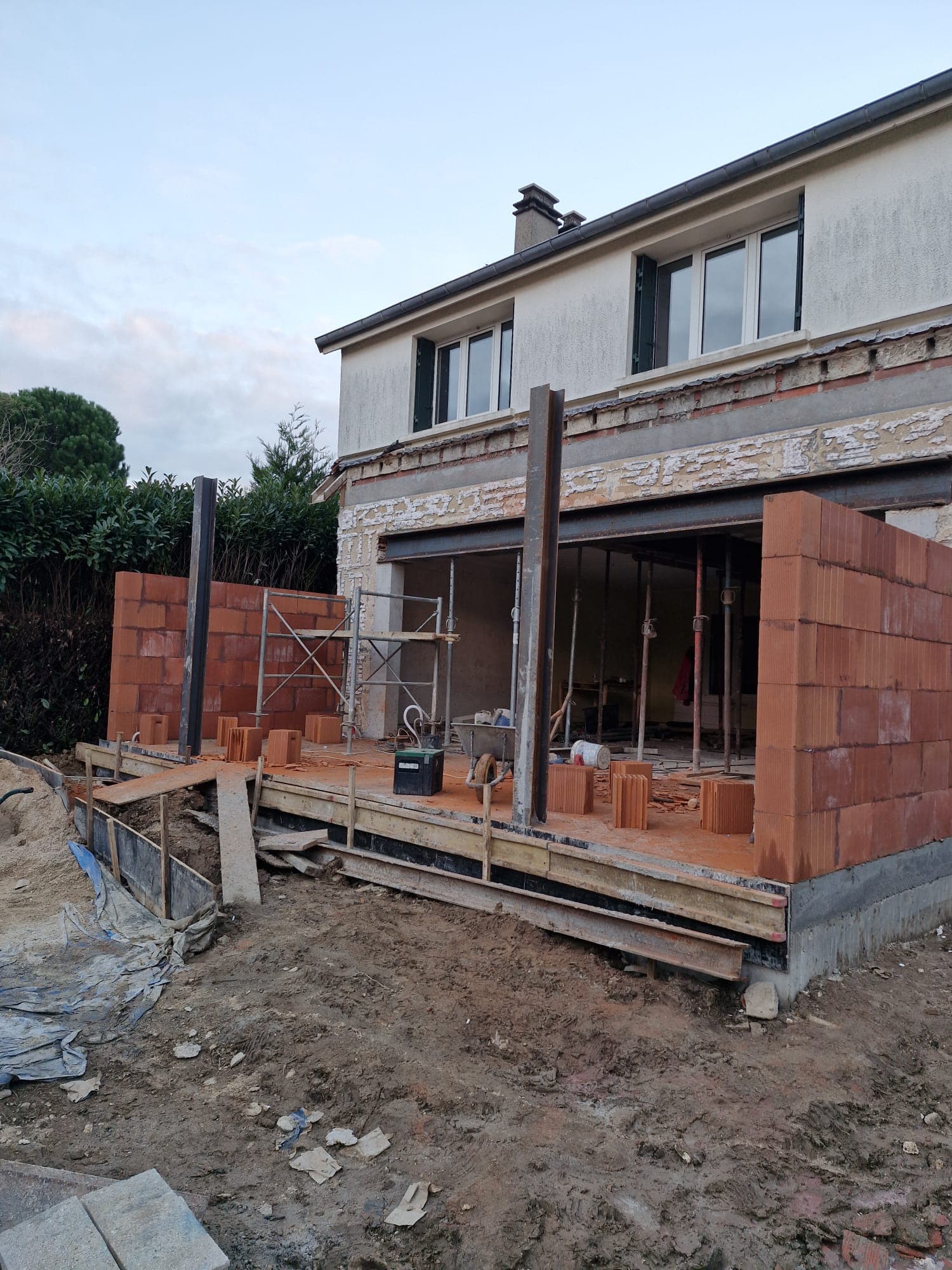 Création d'une extension pour une maison individuelle — vue 3